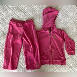 Juicy Couture Toddler Size 24mo Velour Track Suit